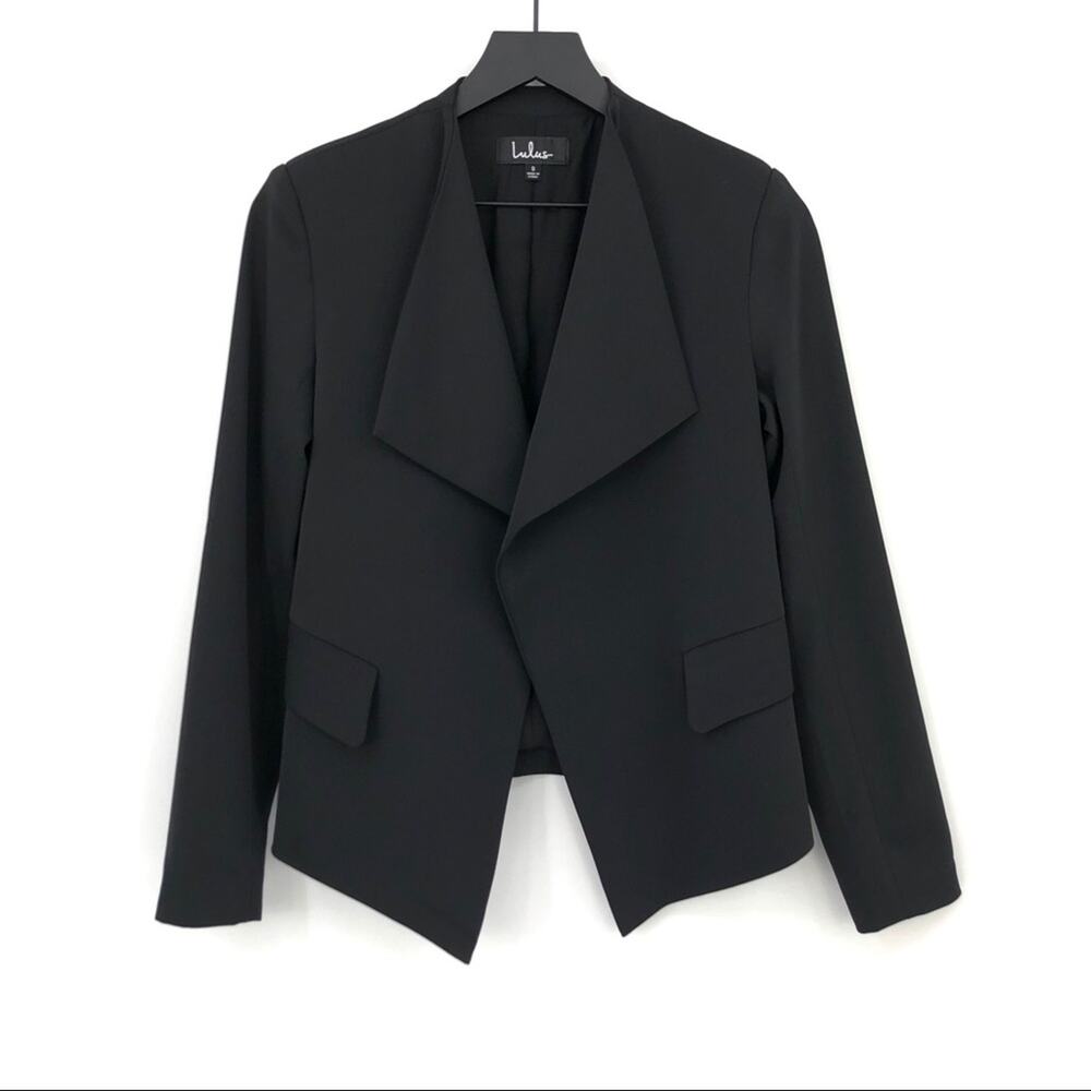 LULUS Uptown Girl Blazer Black S
